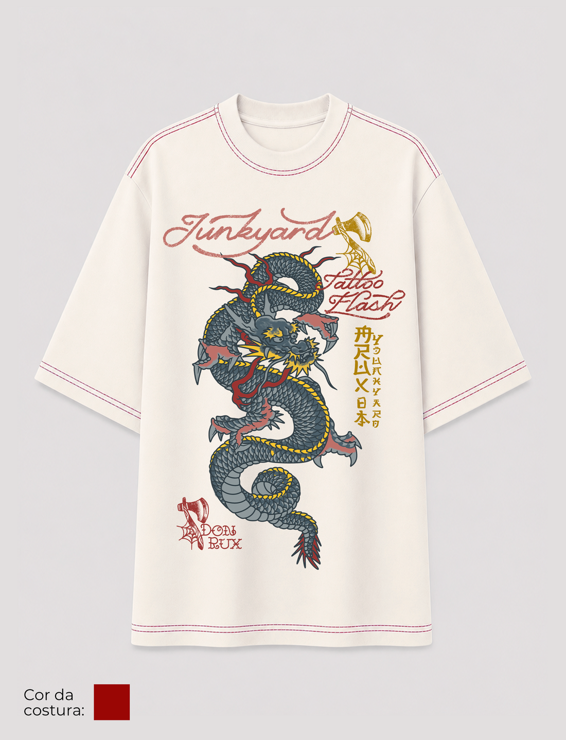 Oversized - Rux -Dragon Tattoo Flash