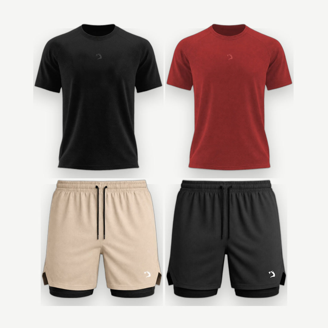 Kit 2 Shorts + 2 Poliamidas