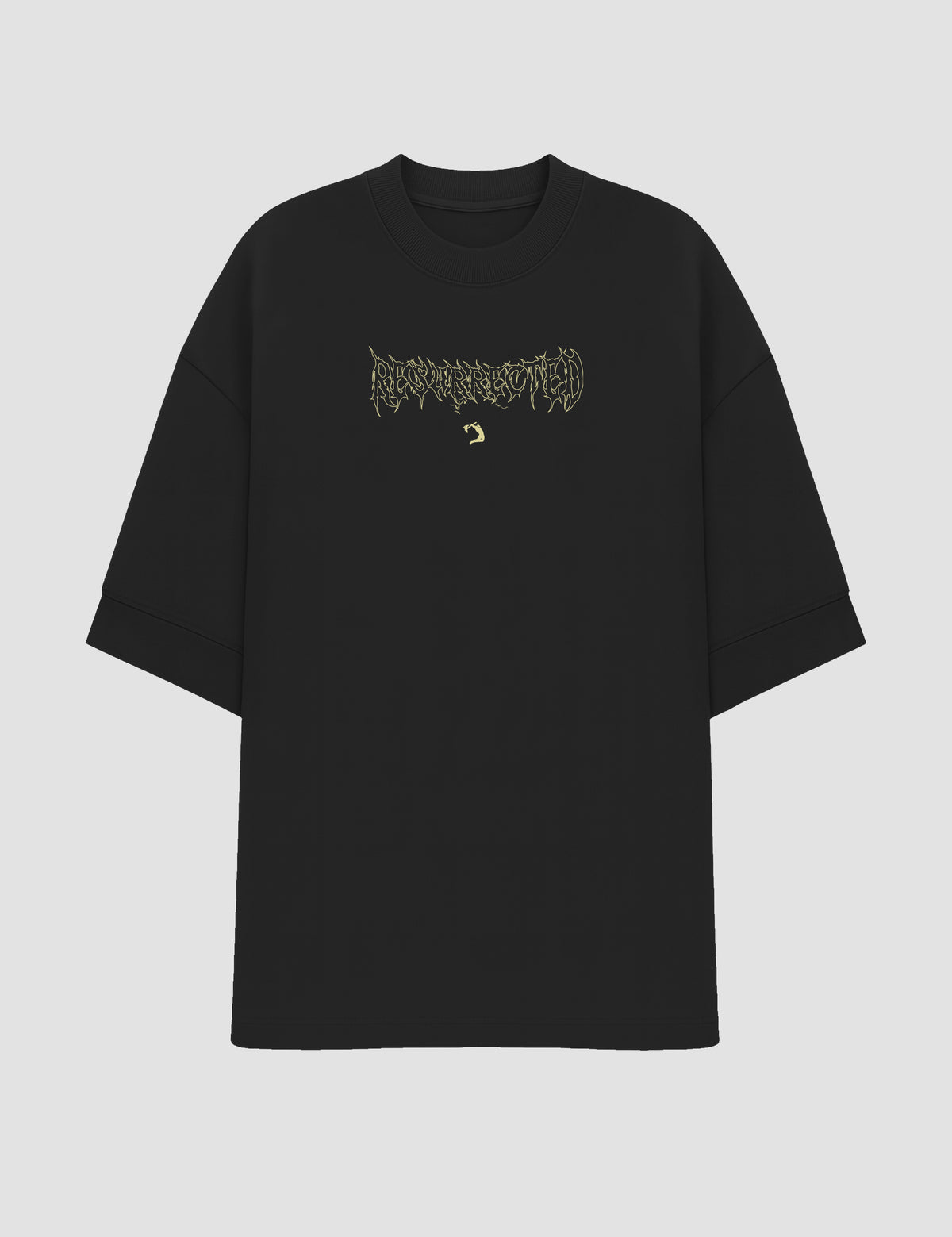 CAMISETA-OVERSIZED-MASCULINA-RESSURECTED-BERZERK-FRENTE