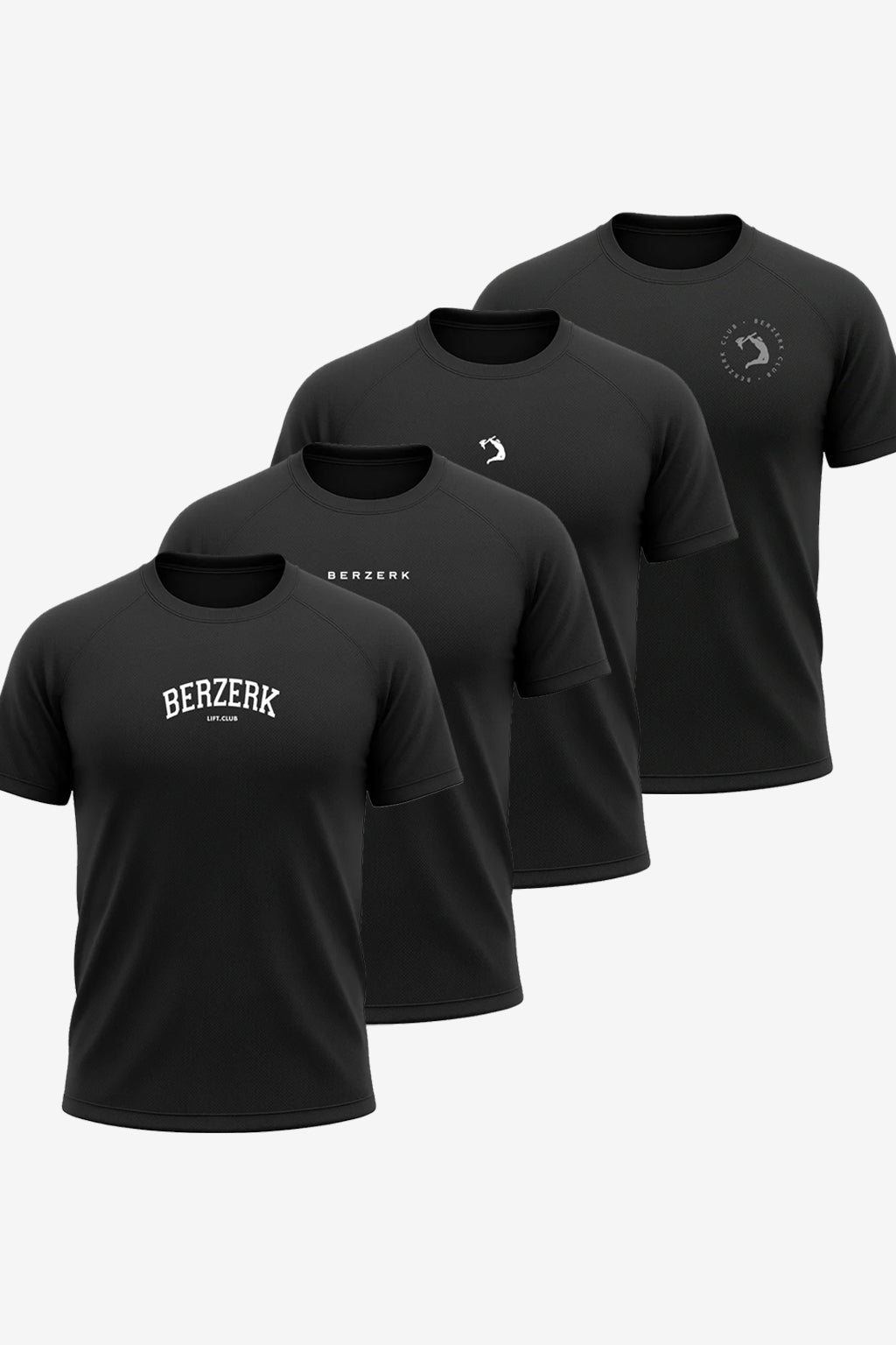 Kit com 4 Camisetas - Dry MOVEMENT - All Black