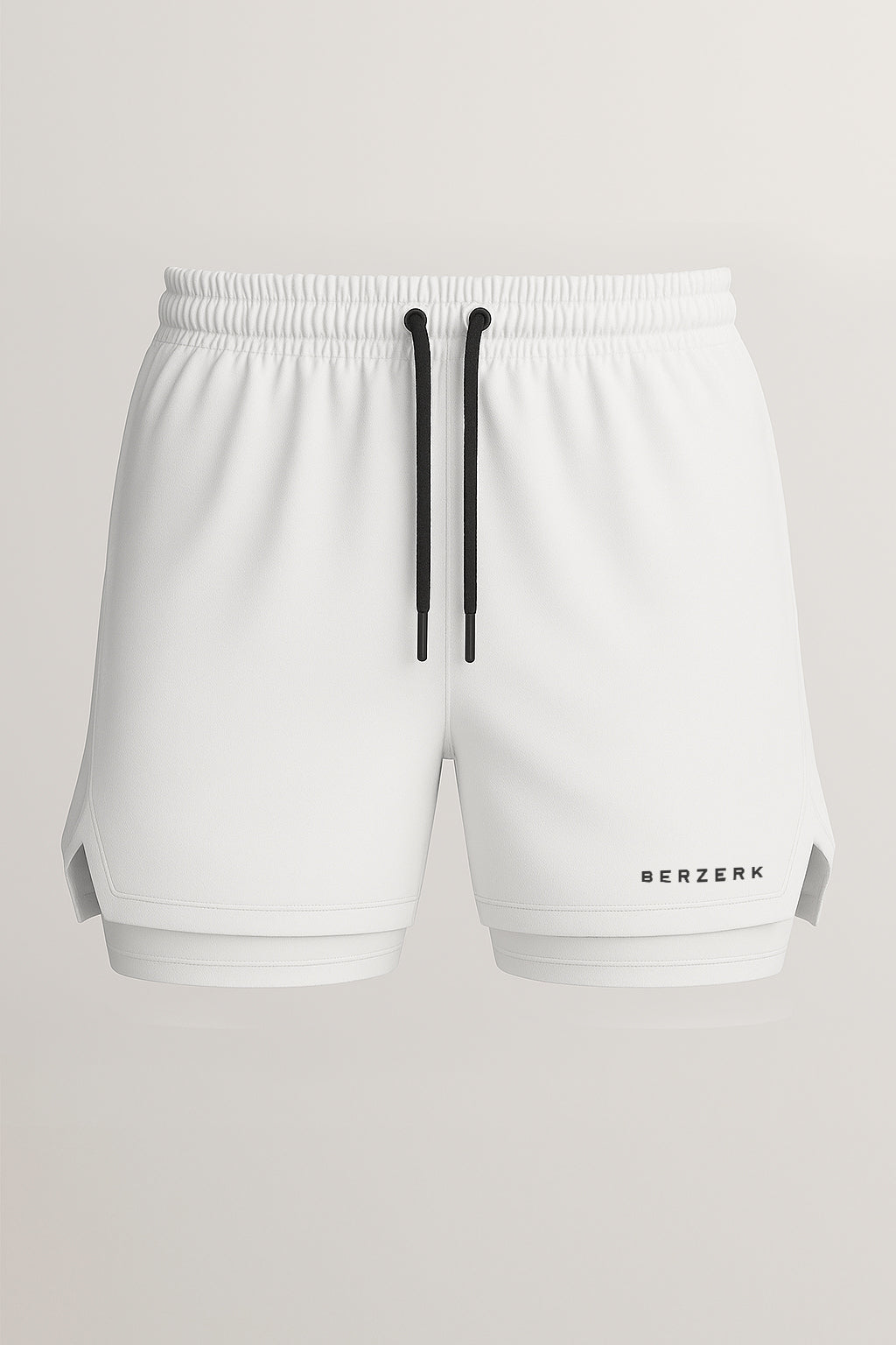 Short Dry-Fit de Compressão - Logo - Branco