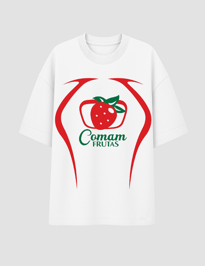 CF Oversized - Morango (Branco)