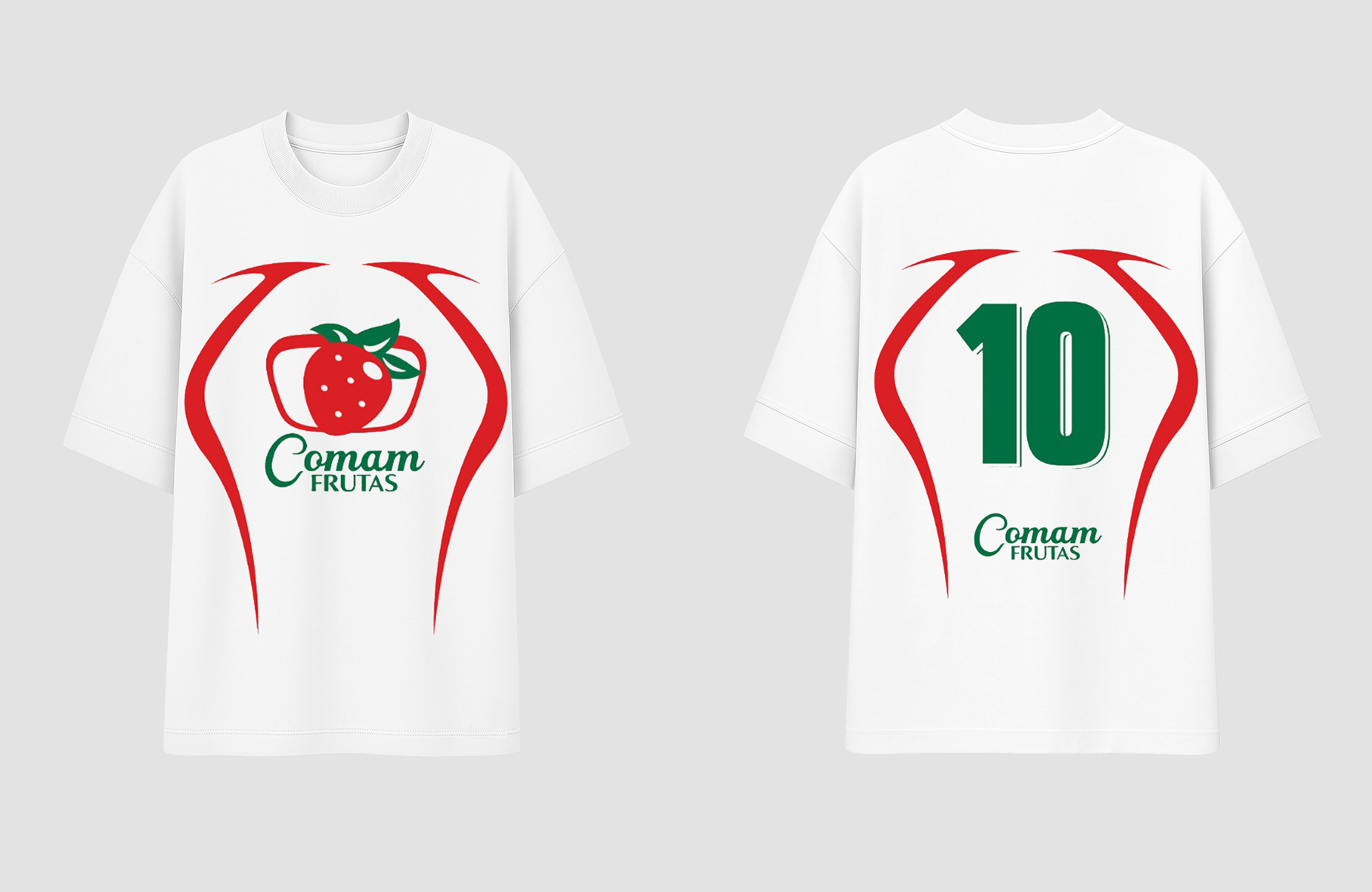 CF Oversized - Morango (Branco)