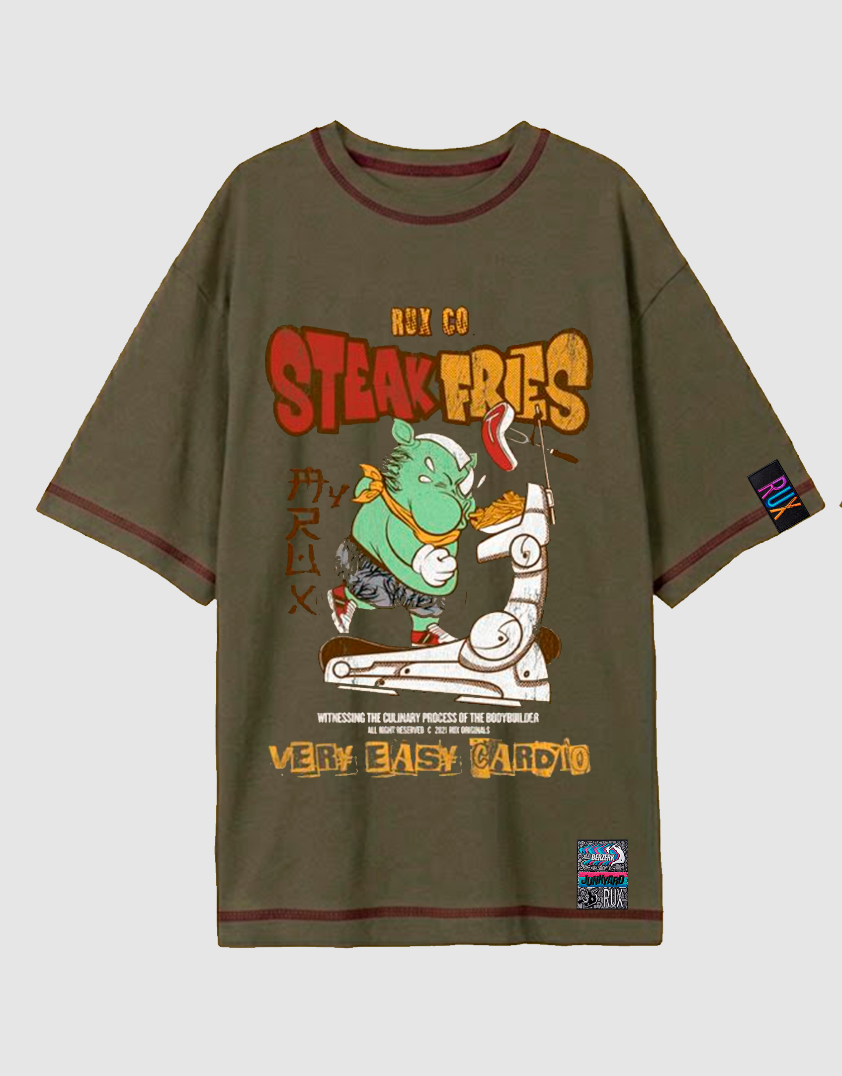 Oversized Rux - Steak n' Fries (Verde)