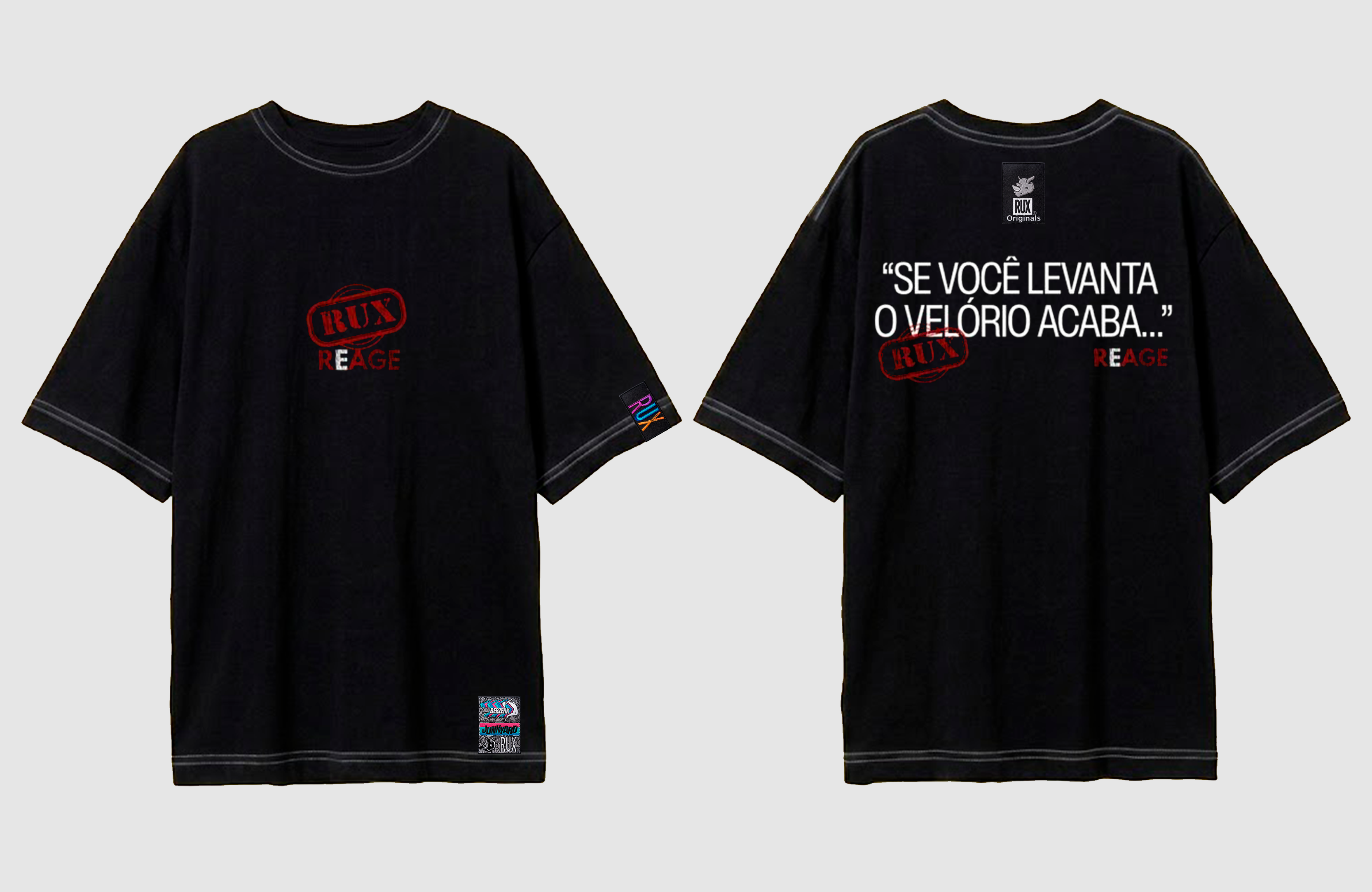 Oversized Rux - Reage (Preto)