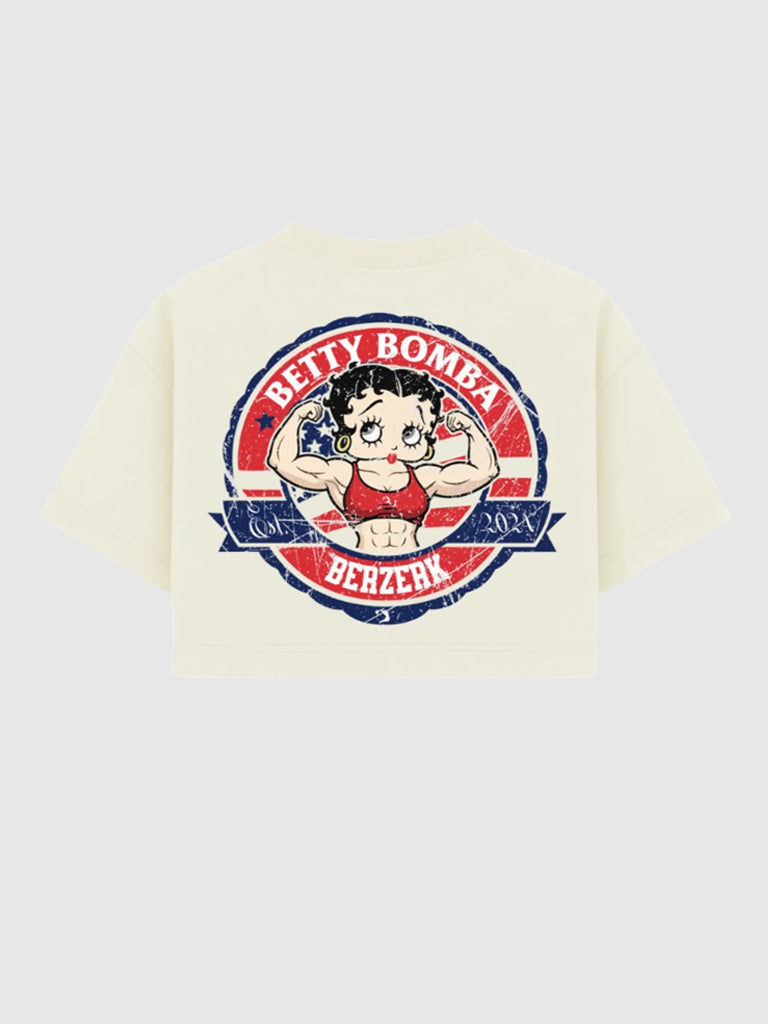 Cropped Oversized - Betty Bomba -  Off white