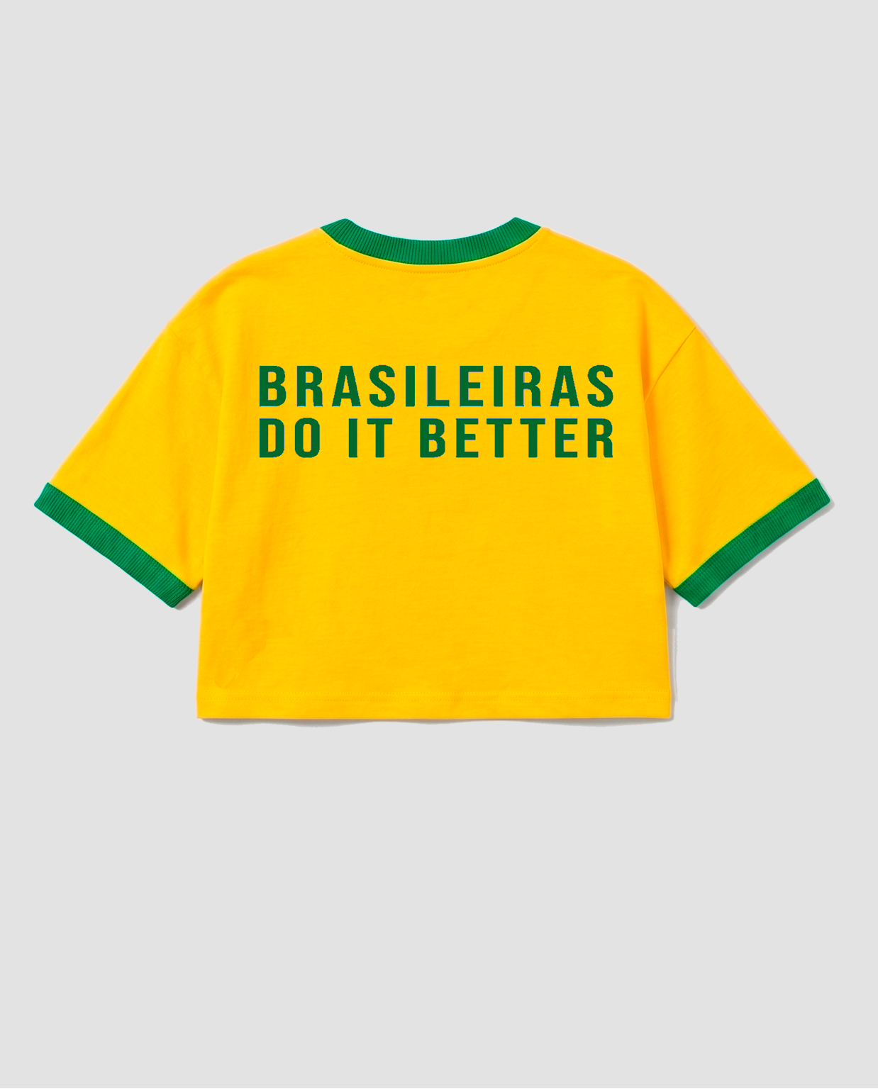 CF Cropped - Brasileiras (Amarelo)
