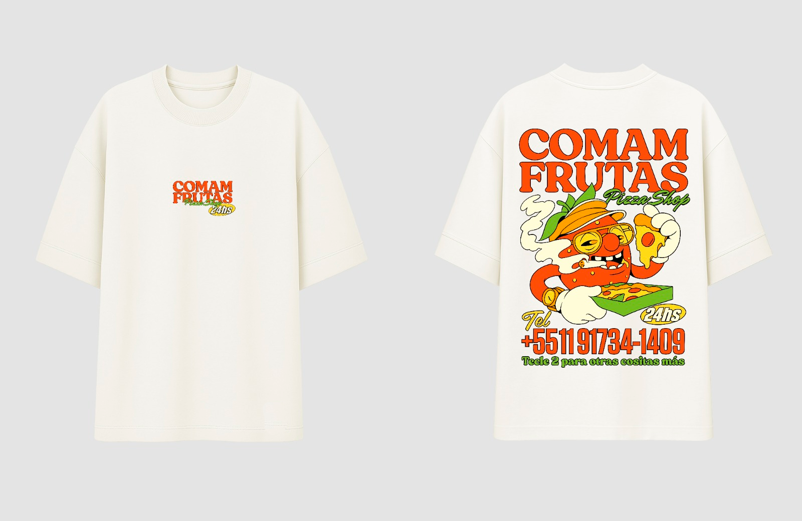 Oversized - Comam Frutas - Pizza
